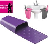 Hot Iron Holster Purple Hair Straightener Holder - Heat Resistant - Sac de rangement - Violet - Hair Straightener Holder - Protection