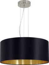 EGLO Maserlo - Lampe à suspension - 3 Lumières - Ø530mm. - Nickel-Mat - Noir, or