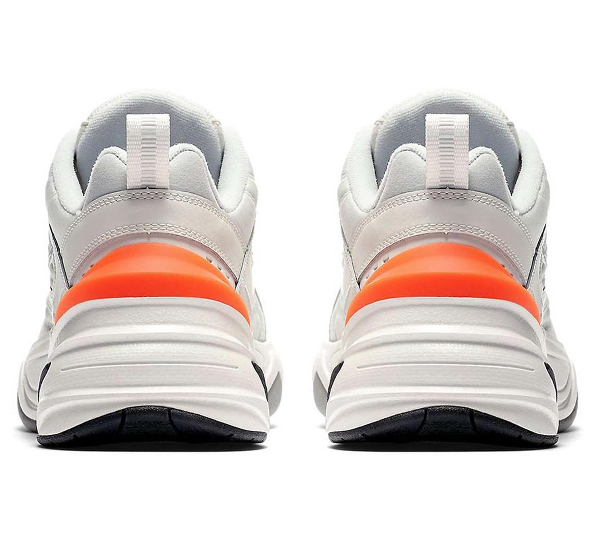 Nike M2K Tekno Sneakers - Maat 38 - Unisex - wit/grijs/oranje | bol.com