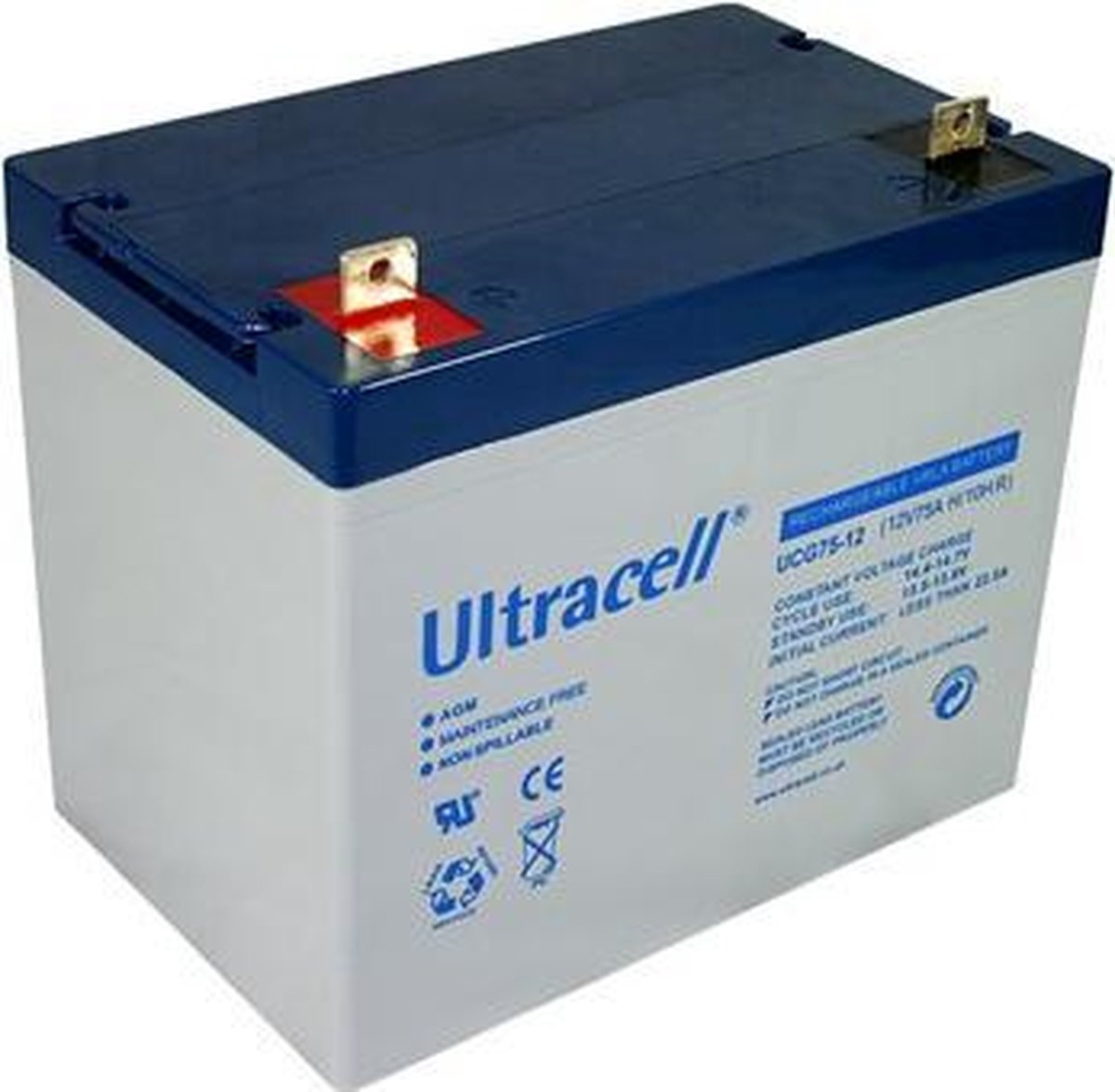 Ultracell DCGA/Deep Cycle Gel accu UCG 12v 75000mAh