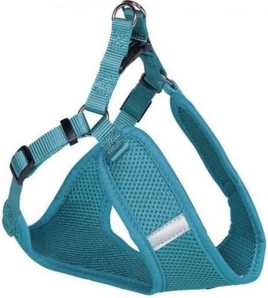 Nobby hondentuig Mesh Reflect – Turquoise – XXS – buikomtrek 28 tot 33 cm