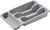 Curver bestekbak 4 vakken S  - 33x20x6 cm - lichtgrijs