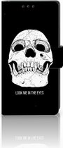 Sony Xperia XA1 Uniek Boekhoesje Skull Eyes
