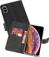 Booktype Telefoonhoesjes - Bookcase Hoesje - Wallet Case -  Geschikt voor iPhone XS Max - Zwart