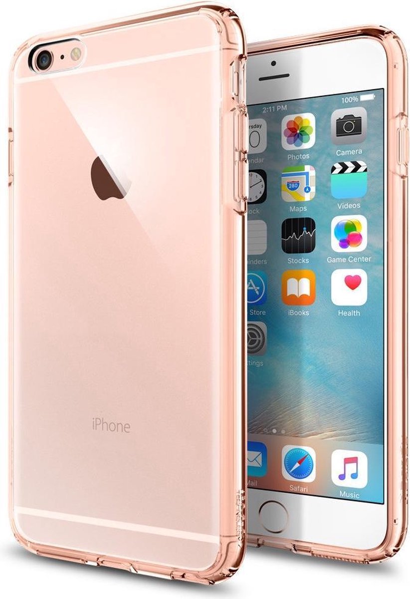 Spigen Ultra Hybrid voor Apple iPhone 6/6s Plus Back Cover - Roze