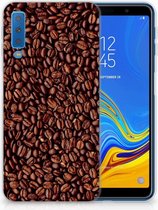 TPU Siliconen Case Back Cover Samsung A7 (2018) Koffiebonen