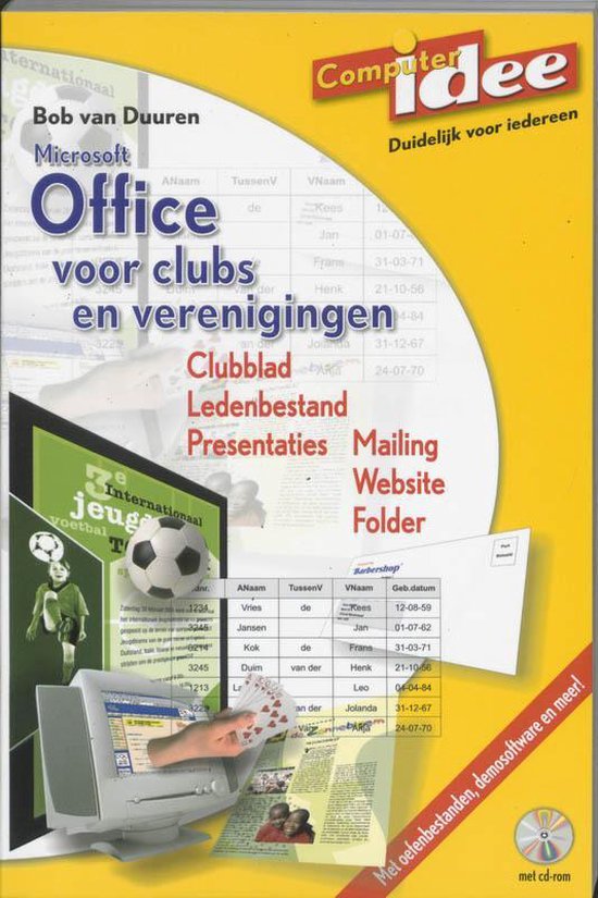 Cover van het boek 'Office voor clubs en verenigingen + CD-ROM' van B. van Duuren en M. Hendriks