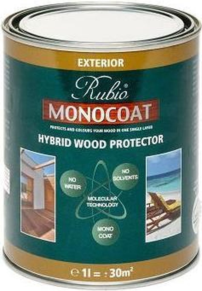 Rubio Monocoat Hybrid Wood Protector White 1L 125020