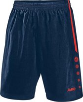 Jako - Shorts Turin - Korte broek Junior Blauw - 152 - marine/flame