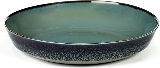 Serax Anita Le Grelle Serveerschaal - S - D17,5x3 cm - Smokey blue/dark blue