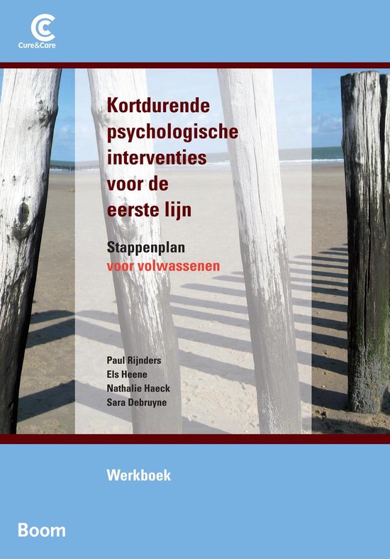 Cover van het boek 'kortdurende psychologische interventies voor de eerste lijn / deel werkboek / druk 1'