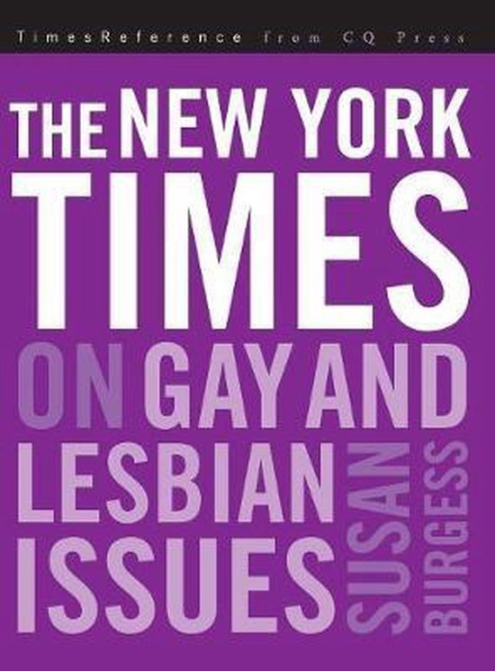 The New York Times on Gay and Lesbian Issues - cover