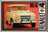 Wandbord - Renault R4 -20x30cm-