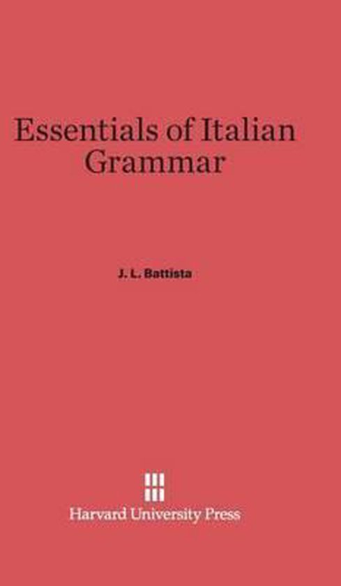 Essentials of Italian Grammar - cover