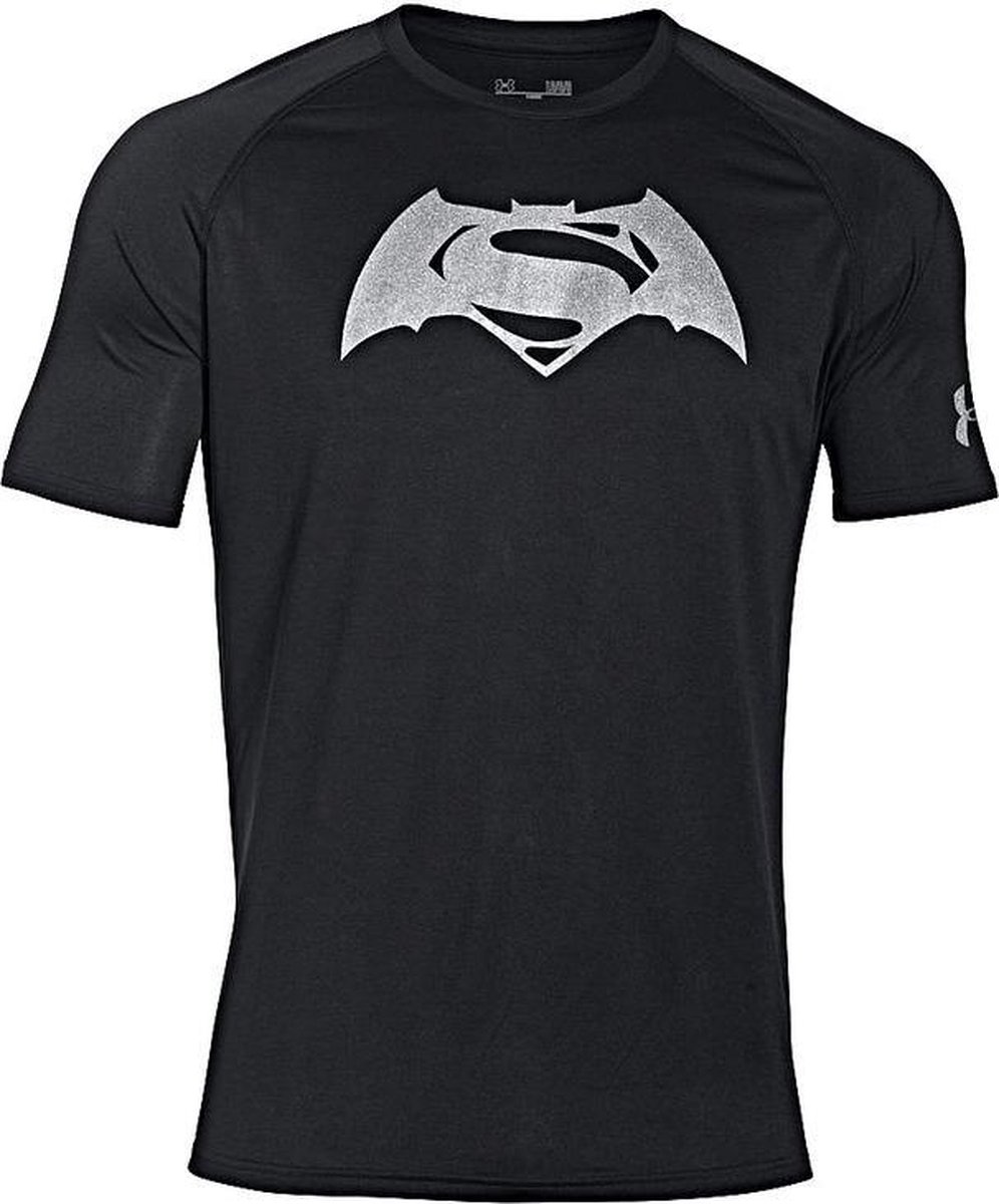 Under Armour Alter Ego Superman vs Batman Tech SS T 1273663-001, heren,  zwart, t-shirt... | bol.com