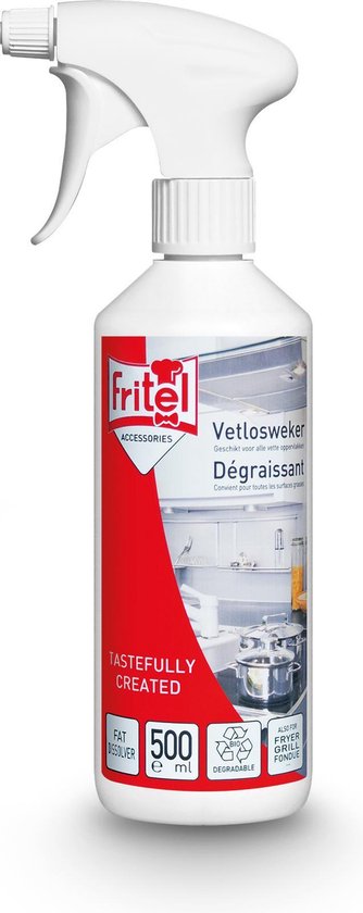 Fritel Vetoplosser 500ml voor friteuses, ovens, fornuizen, dampkappen, fondues, raclettes, barbecue