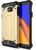 Armor Hybrid Samsung Galaxy J4 Plus Hoesje - Goud