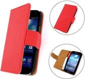 TCC Luxe Hoesje Samsung Galaxy S Duos Book Case Flip Cover S7562 - Rood