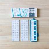 Checkpad blauw Checkpad blauw