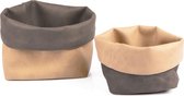 broodmandje Vintage Black/Beige K02/10