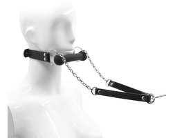 Banoch - Horsing around bit gag - siliconen paardenbit met leidsel - pony play