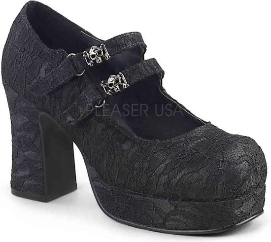 DemoniaCult - GOTHIKA-09 Lage schoenen - US 11 - 41 Shoes - Zwart