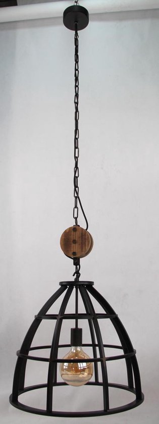 Chericoni Aperto hanglamp - 1 lichts - Ø 47 cm - E27- Zwart | bol