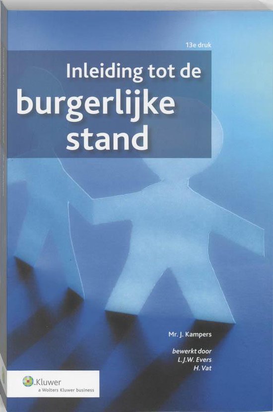 Inleiding tot de burgerlijke stand - cover