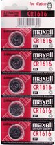 CR1616 Knoopcel 5 Stuks 3V LIithium Batterij Maxell