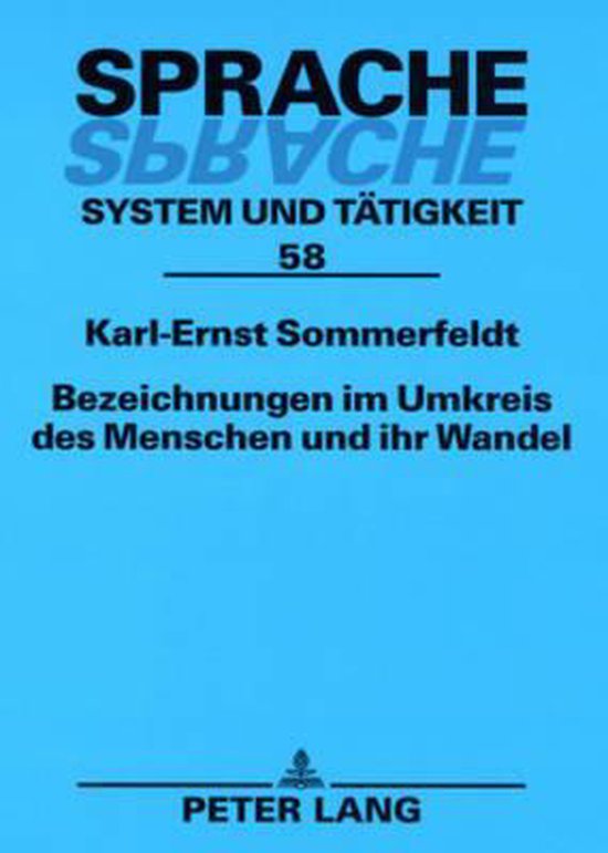 Bezeichnungen im Umkreis des Menschen und ihr Wandel - cover