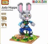 Judy Hopps , het slimme konijn uit de Disney-Movie Zootopia, als uitdagende 3- dimensionale puzzel van maar liefst 560 micro bouwsteentjes (Diamond Blocks)