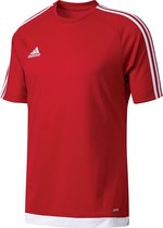 adidas Estro 15 Jersey - Sportshirt - Kinderen - Maat 128 - Rood/ Wit
