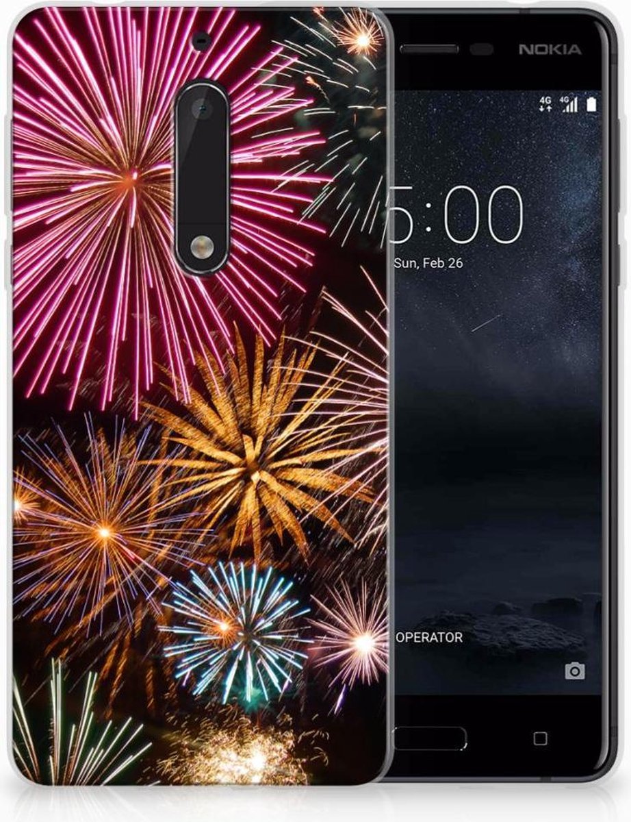 Nokia 5 Silicone Back Cover Vuurwerk