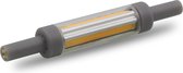 R7s staaflamp | 78x12mm | LED 5W=50W halogeenlamp | koelwit 4000K - dimbaar