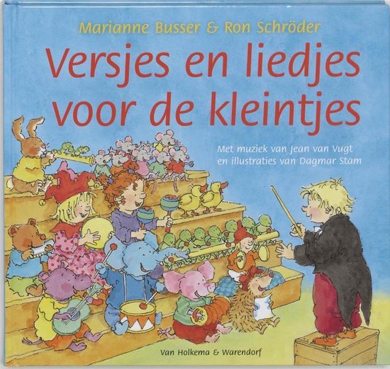 Cover van het boek 'Liedjes en versjes voor de kleintjes' van Ron Schröder en Marianne Busser