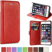 KDS Smooth wallet hoesje iPhone 6 Plus rood