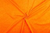 Velours de panne stof - Oranje - 10 meter