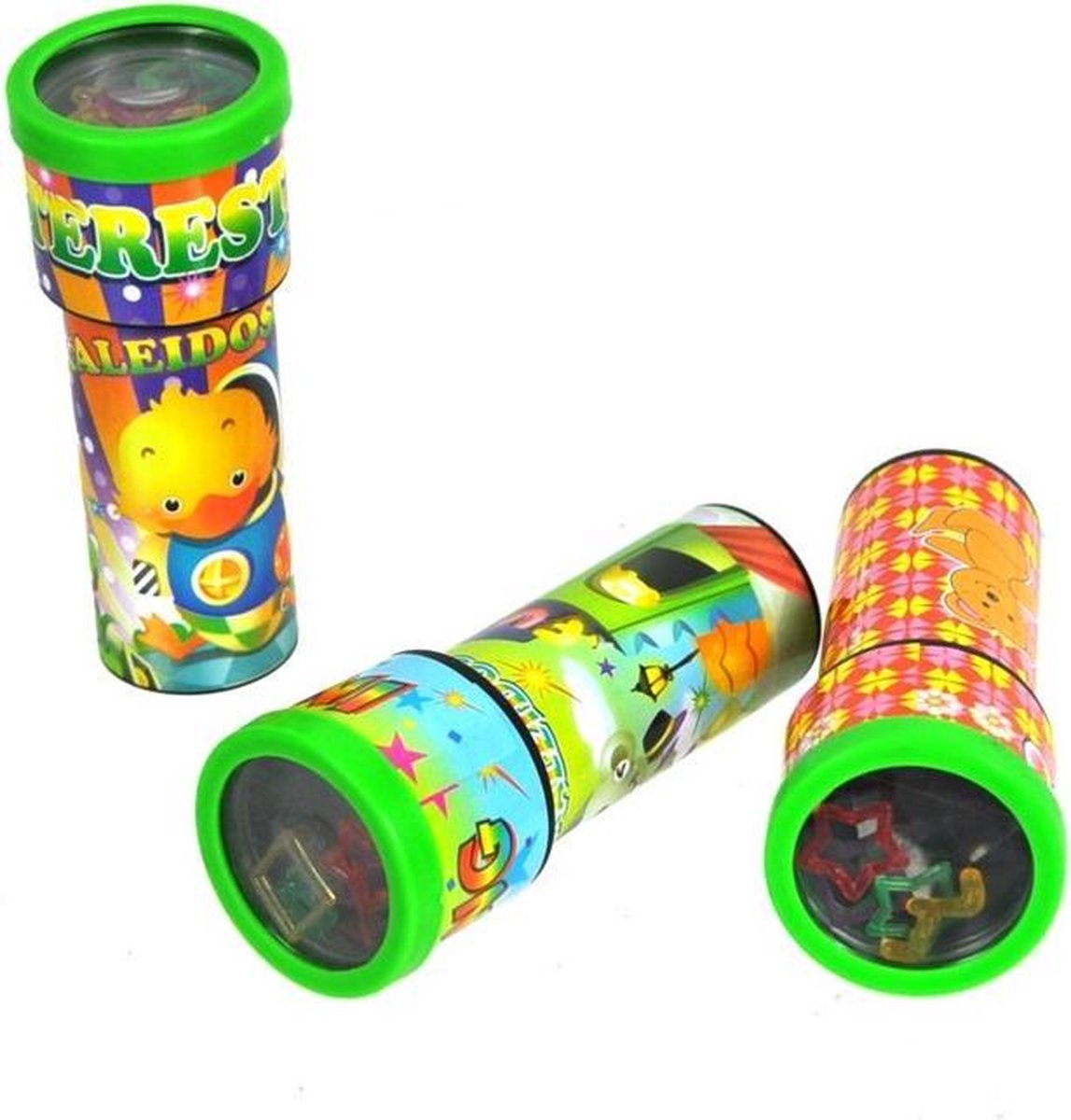 30 Stuks Kinder Kaleidoscoop Prisma Lens Gele Acryl