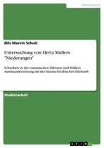 Untersuchung von Herta Müllers 'Niederungen'