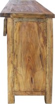 Dressoir 75x30x65 cm massief gerecycled hout (incl. vloerviltjes)