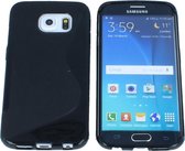 Samsung Galaxy S6 Edge S Line Gel Silicone Case Hoesje Zwart Black