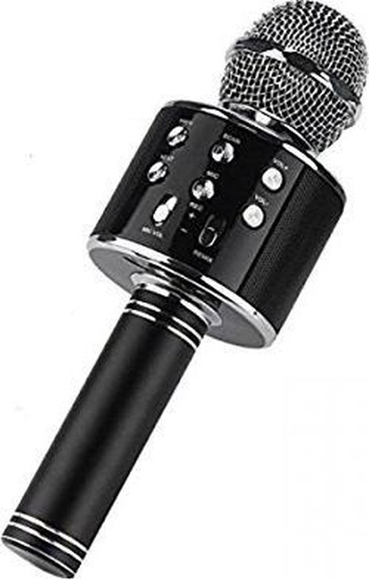 Wanten Handvest Brawl Draadloze Bluetooth Karaoke Microfoon HIFI - WS-858 - Zwart | bol.com