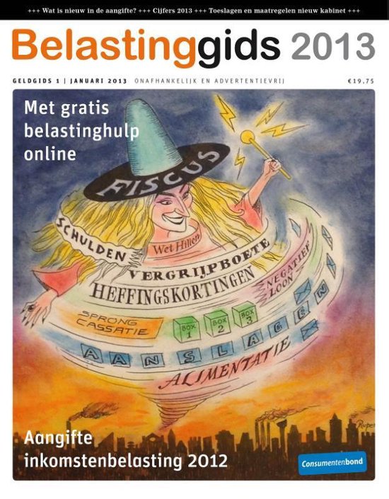 Cover van het boek 'Belastinggids 2013 / Geldgids 1 onafhankelijk en advertentievrij' van Marjan Langbroek