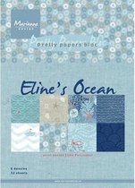 Marianne Design Paper pad Elines Ocean  15x21 cm