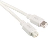 Profigold PROM6402 firewire-kabel 9-p 6-p Wit 2 m