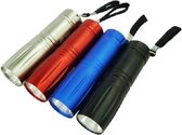 ARO houseware Zaklamp 3W LED aluminium 9,5cm (1 stuk) assorti