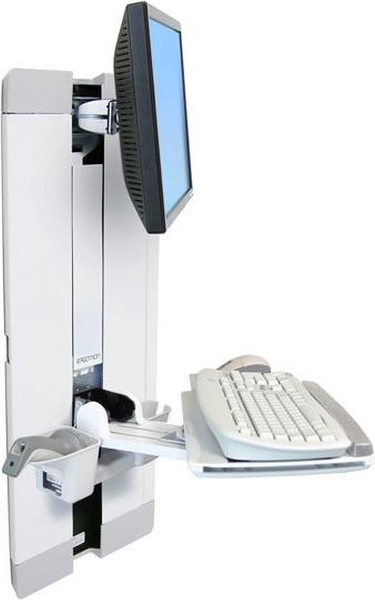 Ergotron StyleView Vertical Lift, Patient Room 61 cm (24") Muur Wit