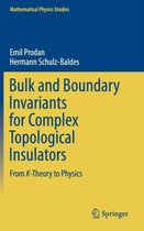 Bulk and Boundary Invariants for Complex Topological Insulators