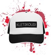 Kinderpet Kletskous Kleppepet | Trucker cap kinderen | Zwart witte pet | Vanaf 6 jaar