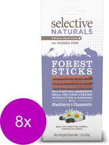 Supreme Selective Naturals Forest Sticks - Cochon d'Inde - Snack - 8 x 60 gr